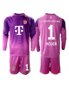 Billige Fotballdrakt Bayern Munich Manuel Neuer #1 Keeper Replika Tredjedraktsett Barn 2025-26 Langermet (med bukser)